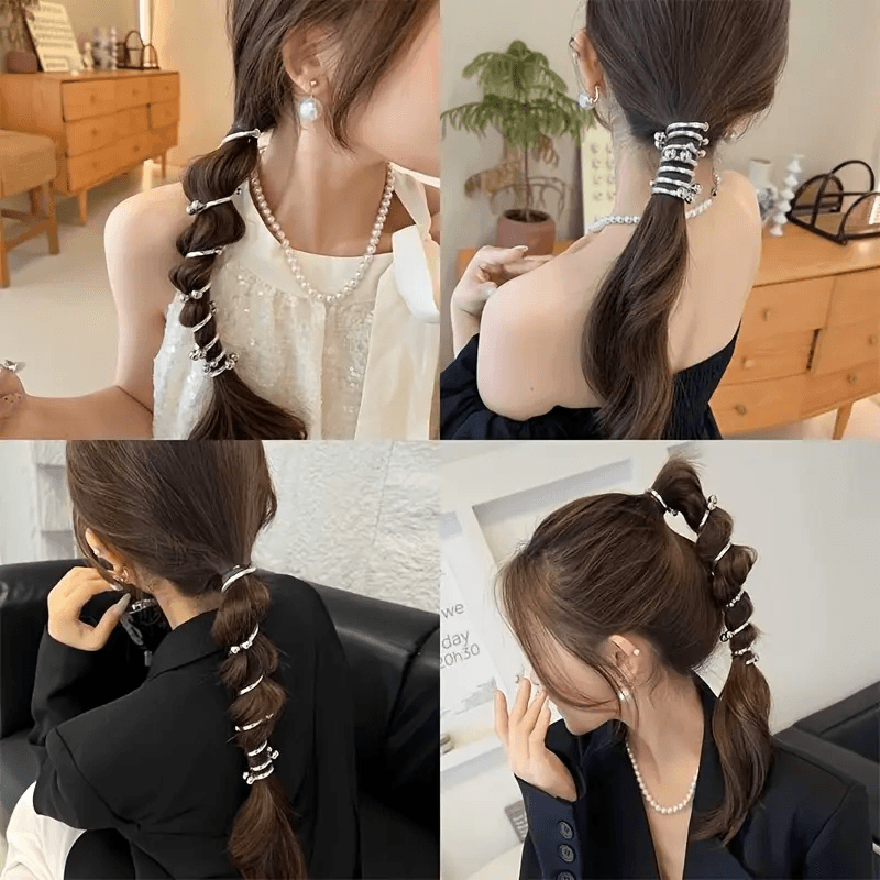 Dreamy Spiral Hair Ties – No Crease, No Breakage, Just Comfort!