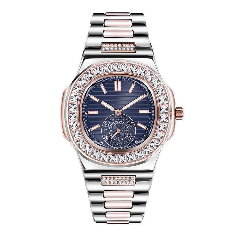 Men's Luxury Diamond Watches - Fashion Alloy Brand Gifts