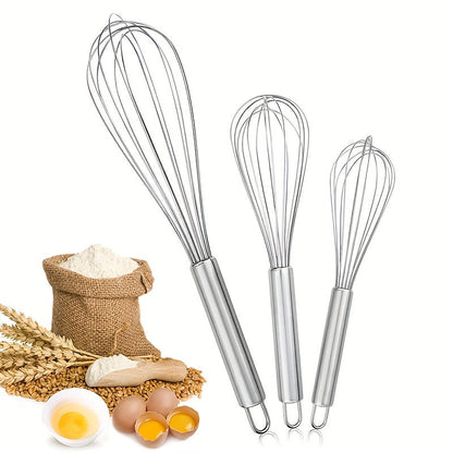 Stainless Steel Whisk Essential Egg Beater  Mixer Tool