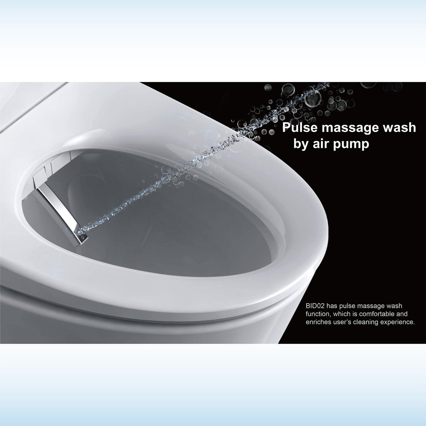 WOODBRIDGE Elongated Smart Bidet Toilet Seat, Electronic Advanced Self Cleaning, SoftClose Lid, Automatic Deodorization, Model: BID02