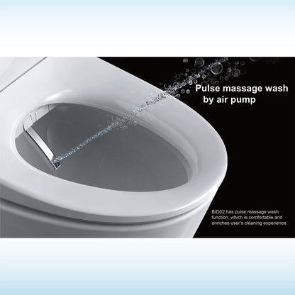 WOODBRIDGE Elongated Smart Bidet Toilet Seat, Electronic Advanced Self Cleaning, SoftClose Lid, Automatic Deodorization
