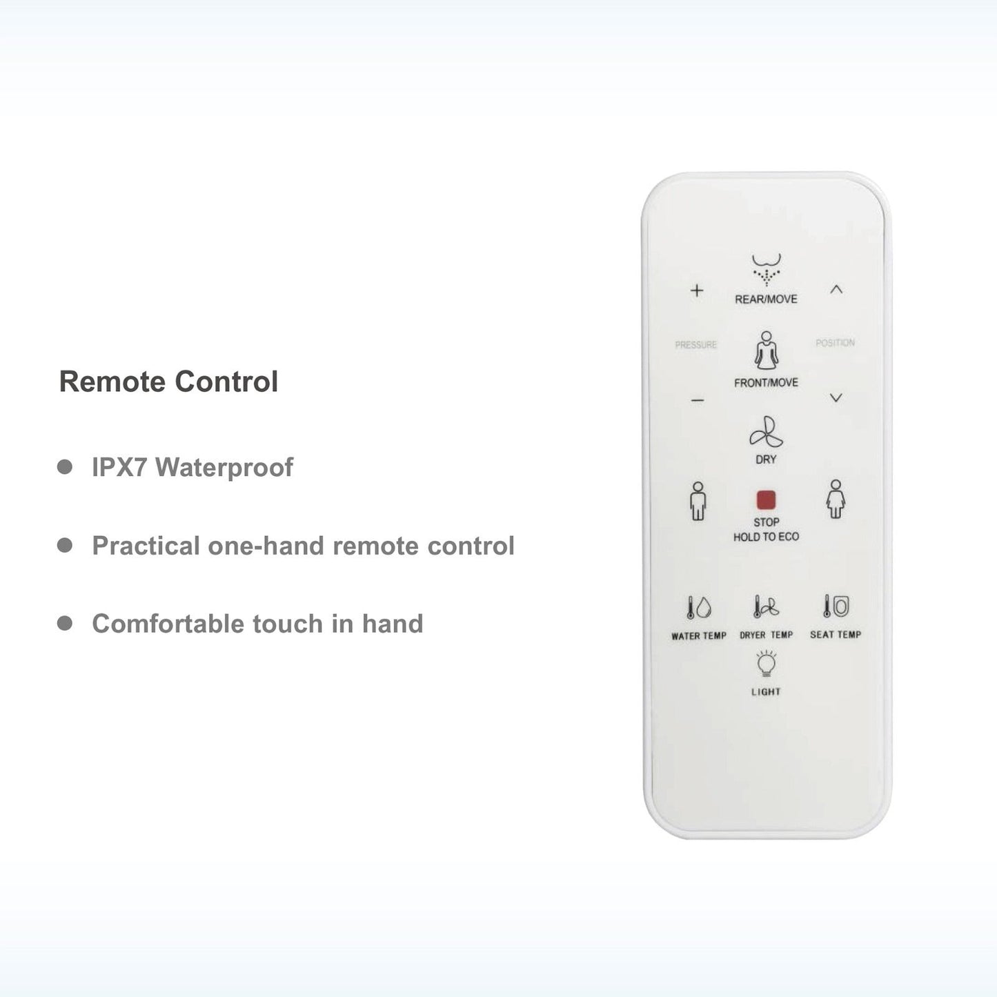 WOODBRIDGE Elongated Smart Bidet Toilet Seat, Electronic Advanced Self Cleaning, SoftClose Lid, Automatic Deodorization, Model: BID02