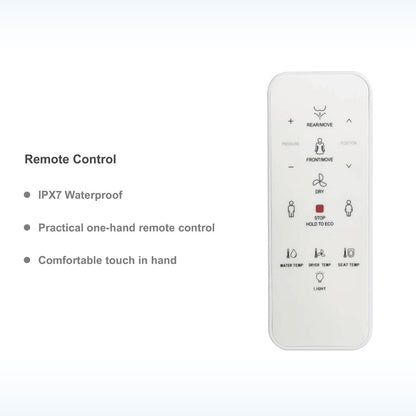 WOODBRIDGE Elongated Smart Bidet Toilet Seat, Electronic Advanced Self Cleaning, SoftClose Lid, Automatic Deodorization, Model: BID02