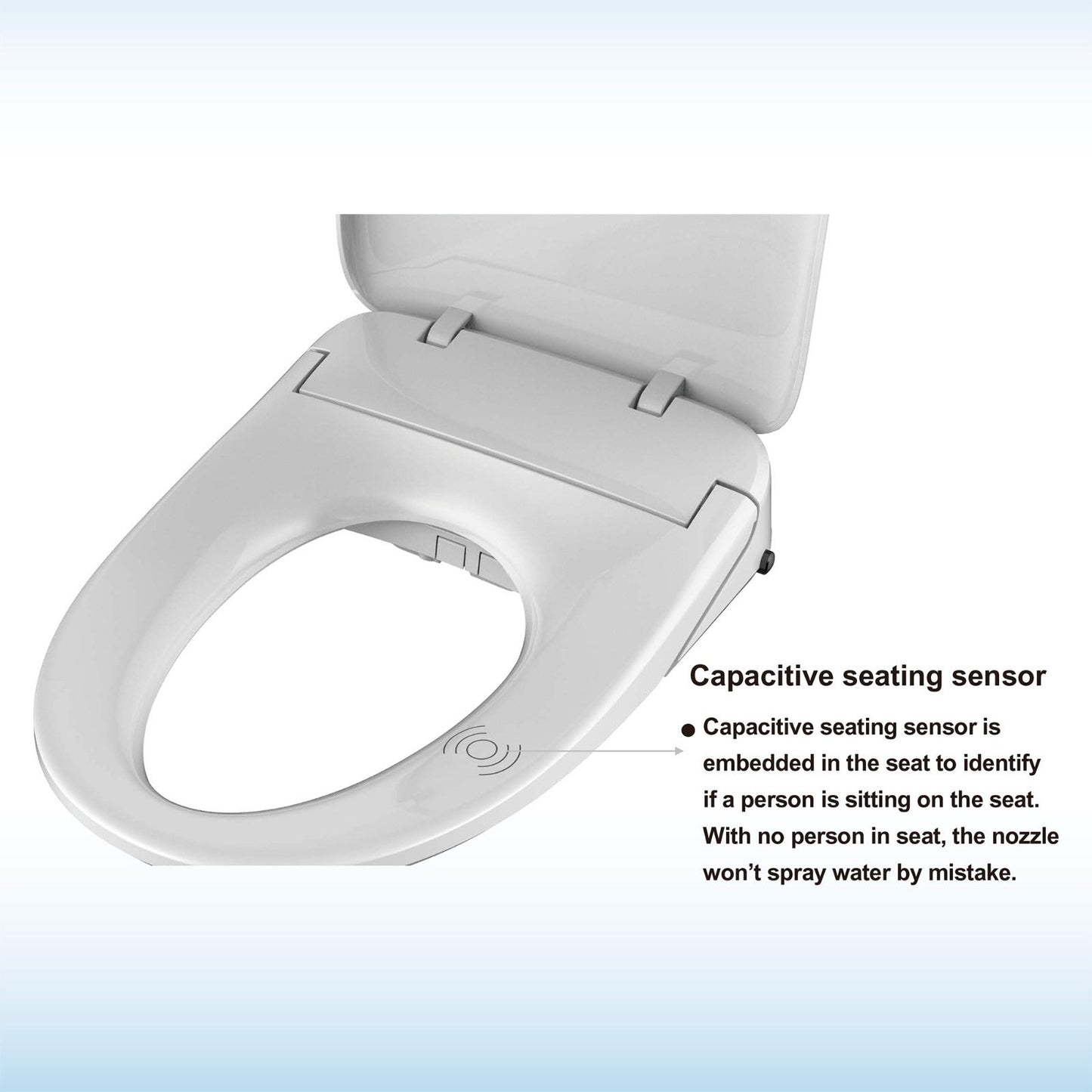 WOODBRIDGE Elongated Smart Bidet Toilet Seat, Electronic Advanced Self Cleaning, SoftClose Lid, Automatic Deodorization, Model: BID02
