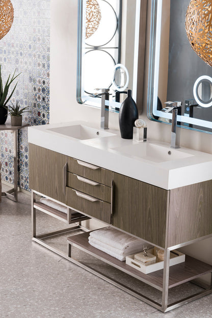 Columbia 59" Double Vanity Cabinet