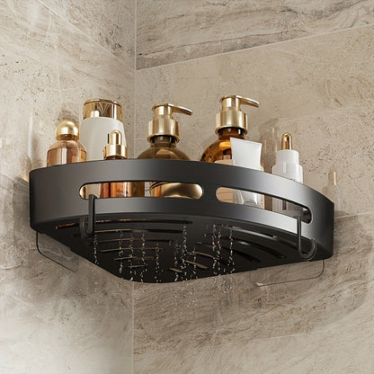 Compact WallMounted Corner Shelves  Durable Bathroom Organizer