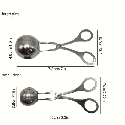 Effortless NonStick Stainless Steel Meatball Maker for Camping