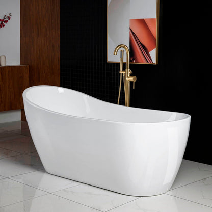 WOODBRIDGE 67" Acrylic Freestanding Bathtub Contemporary Soaking Tub