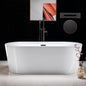WOODBRIDGE 66" Acrylic Freestanding Bathtub Contemporary Soaking Tub