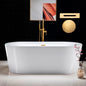 WOODBRIDGE 66" Acrylic Freestanding Bathtub Contemporary Soaking Tub