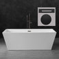 WOODBRIDGE 67" Acrylic Freestanding Bathtub Contemporary Soaking Tub