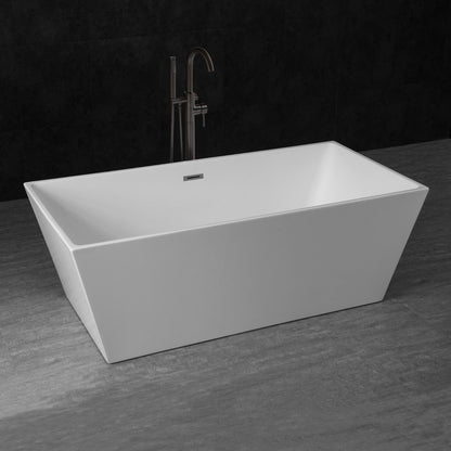 WOODBRIDGE 67" Acrylic Freestanding Bathtub Contemporary Soaking Tub