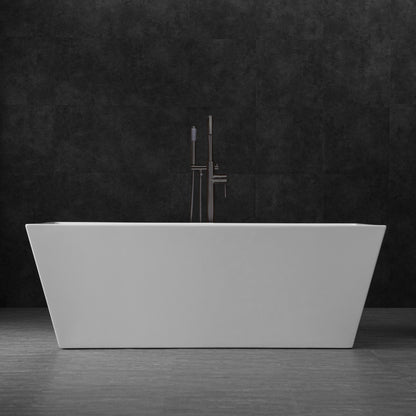 WOODBRIDGE 67" Acrylic Freestanding Bathtub Contemporary Soaking Tub