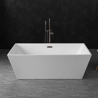WOODBRIDGE 67" Acrylic Freestanding Bathtub Contemporary Soaking Tub
