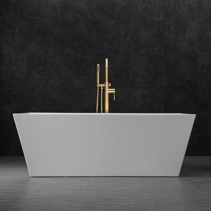 WOODBRIDGE 67" Acrylic Freestanding Bathtub Contemporary Soaking Tub