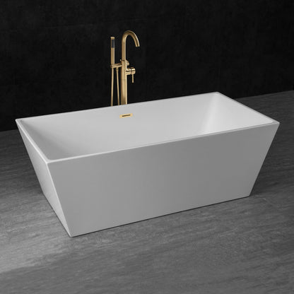 WOODBRIDGE 67" Acrylic Freestanding Bathtub Contemporary Soaking Tub
