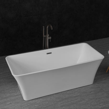 WOODBRIDGE 67" Acrylic Freestanding Bathtub Contemporary Soaking Tub