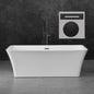 WOODBRIDGE 67" Acrylic Freestanding Bathtub Contemporary Soaking Tub