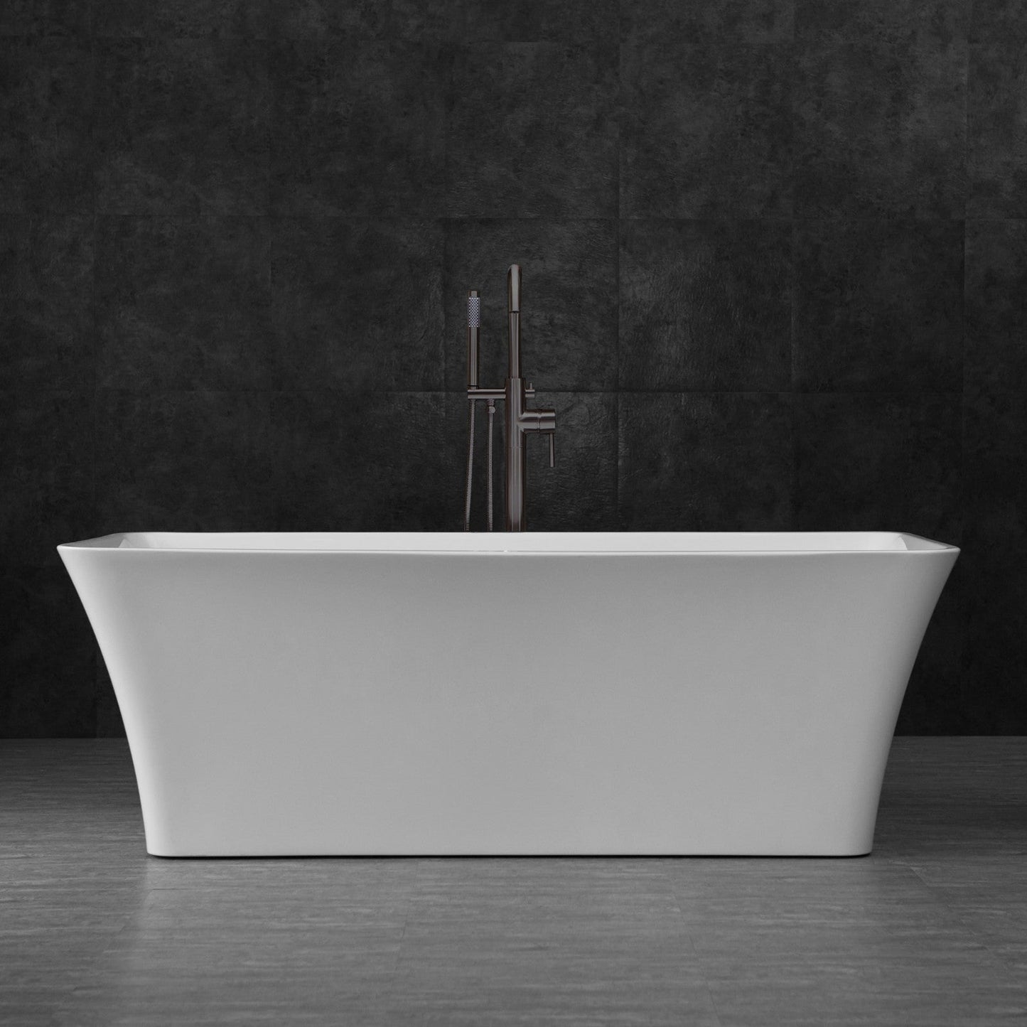 WOODBRIDGE 67" Acrylic Freestanding Bathtub Contemporary Soaking Tub