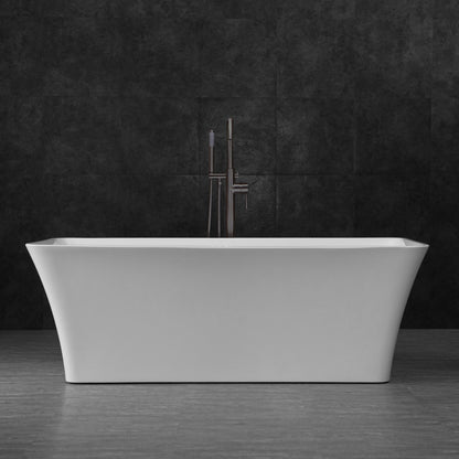 WOODBRIDGE 67" Acrylic Freestanding Bathtub Contemporary Soaking Tub