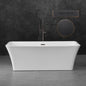 WOODBRIDGE 67" Acrylic Freestanding Bathtub Contemporary Soaking Tub
