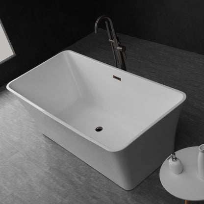 WOODBRIDGE 67" Acrylic Freestanding Bathtub Contemporary Soaking Tub