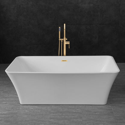 WOODBRIDGE 67" Acrylic Freestanding Bathtub Contemporary Soaking Tub