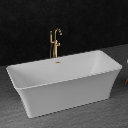 WOODBRIDGE 67" Acrylic Freestanding Bathtub Contemporary Soaking Tub
