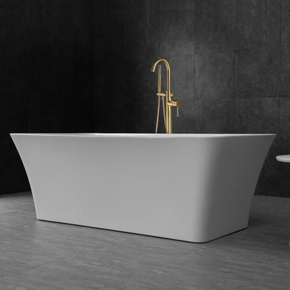 WOODBRIDGE 67" Acrylic Freestanding Bathtub Contemporary Soaking Tub
