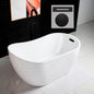 WOODBRIDGE 54" Acrylic Freestanding Bathtub Contemporary Soaking Tub