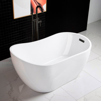WOODBRIDGE 54" Acrylic Freestanding Bathtub Contemporary Soaking Tub