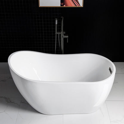 WOODBRIDGE 54" Acrylic Freestanding Bathtub Contemporary Soaking Tub
