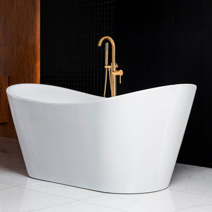 WOODBRIDGE 67" Acrylic Freestanding Bathtub Contemporary Soaking Tub