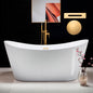 WOODBRIDGE 67" Acrylic Freestanding Bathtub Contemporary Soaking Tub