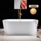 WOODBRIDGE 59" Acrylic Freestanding Bathtub Contemporary Soaking Tub
