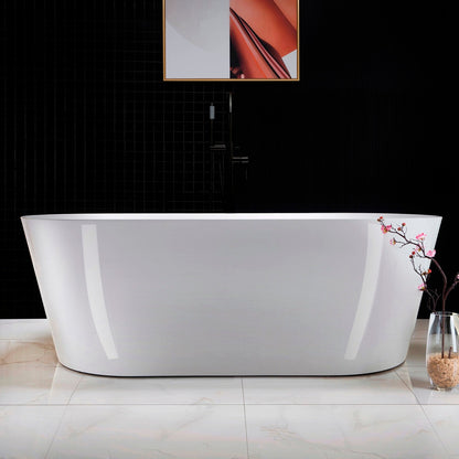 WOODBRIDGE 67" Acrylic Freestanding Bathtub Contemporary Soaking Tub