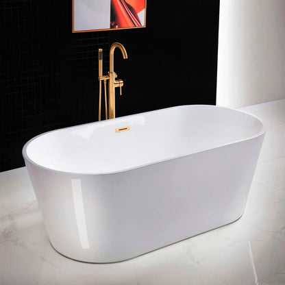 WOODBRIDGE 67" Acrylic Freestanding Bathtub Contemporary Soaking Tub
