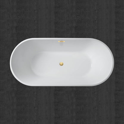 WOODBRIDGE 67" Acrylic Freestanding Bathtub Contemporary Soaking Tub