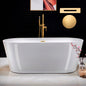 WOODBRIDGE 67" Acrylic Freestanding Bathtub Contemporary Soaking Tub