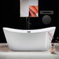 WOODBRIDGE 71" Acrylic Freestanding Bathtub Contemporary Soaking Tub