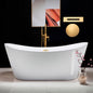 WOODBRIDGE 71" Acrylic Freestanding Bathtub Contemporary Soaking Tub