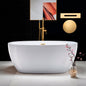 WOODBRIDGE 59" Acrylic Freestanding Bathtub Contemporary Soaking Tub