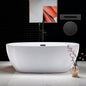 WOODBRIDGE 67" Acrylic Freestanding Bathtub Contemporary Soaking Tub