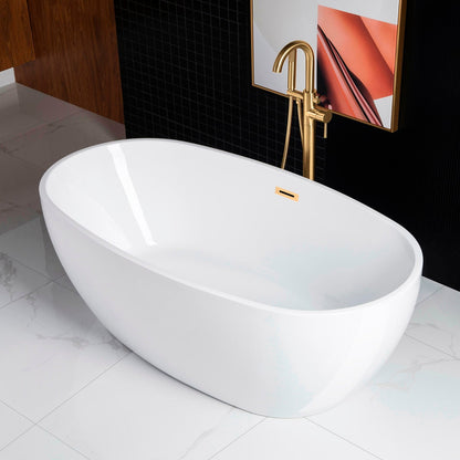 WOODBRIDGE 67" Acrylic Freestanding Bathtub Contemporary Soaking Tub