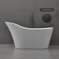 WOODBRIDGE 59" Acrylic Freestanding Bathtub Contemporary Soaking Tub
