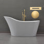 WOODBRIDGE 59" Acrylic Freestanding Bathtub Contemporary Soaking Tub