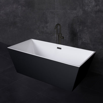 WOODBRIDGE 67" Acrylic Freestanding Bathtub Contemporary Soaking Tub