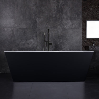 WOODBRIDGE 67" Acrylic Freestanding Bathtub Contemporary Soaking Tub