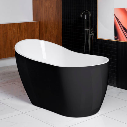 WOODBRIDGE B-1807 Acrylic Freestanding Contemporary Soaking Tub