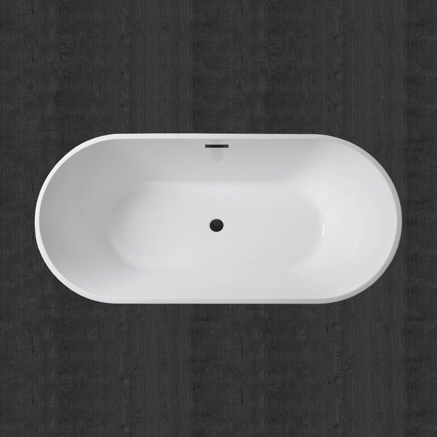 WOODBRIDGE B-1813 67" Acrylic Freestanding Bathtub Contemporary Soaking Tub